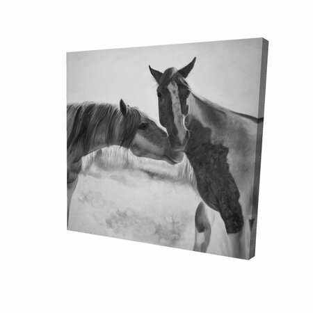 FONDO 12 x 12 in. Horses Lover-Print on Canvas FO2783131